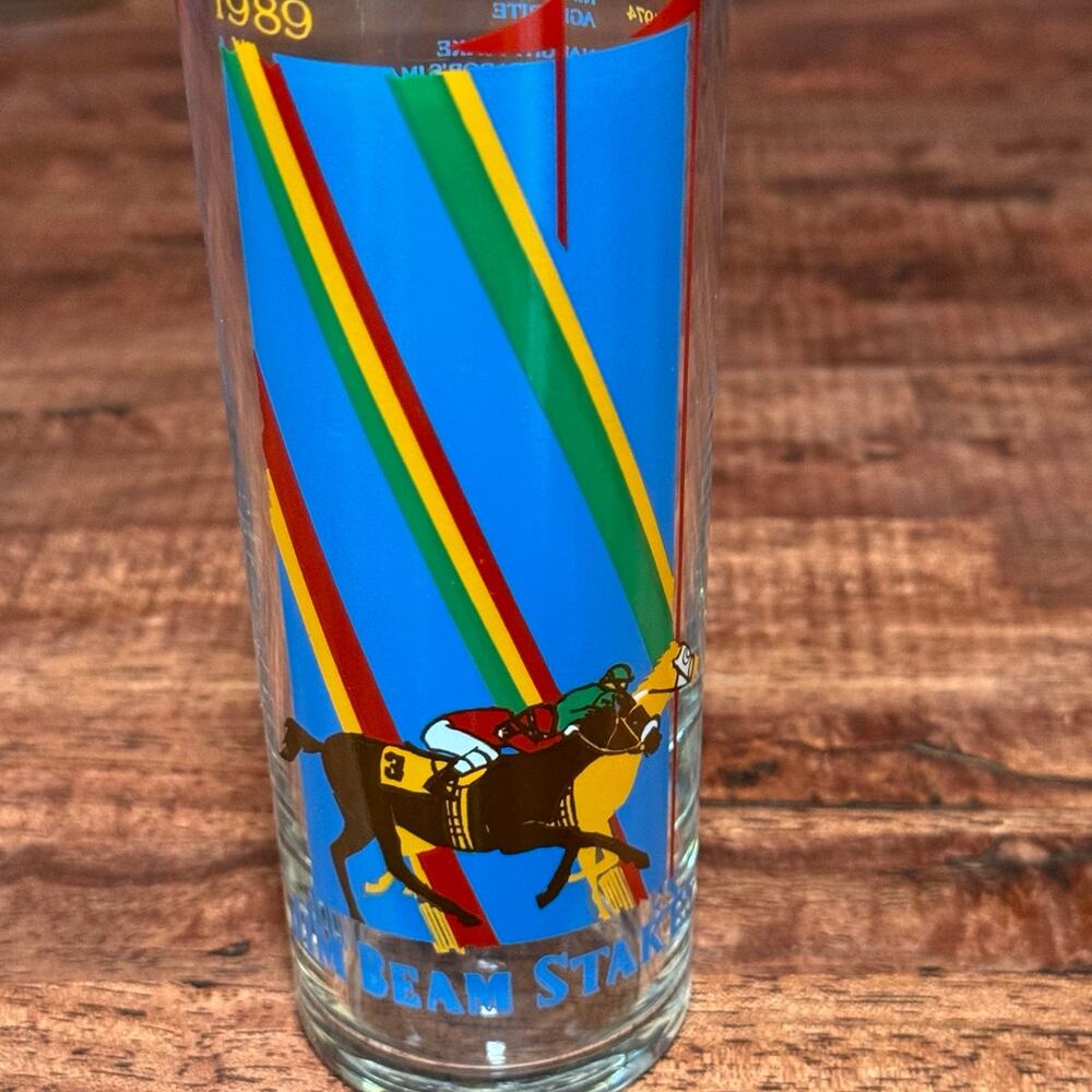 Jim Beam Stakes Glass 1989